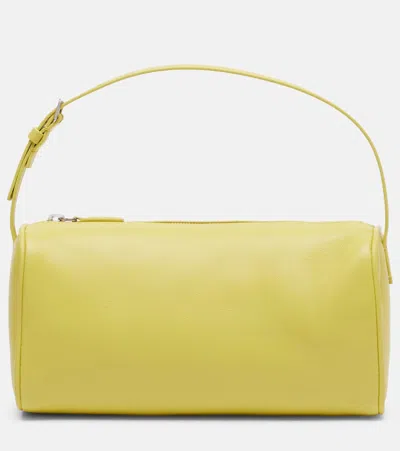 The Row 90's Mini Leather Shoulder Bag In Yellow