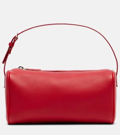 The Row 90's Small Leather Tote Bag In Red