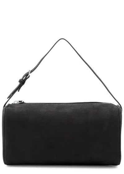 The Row 90s Nubuck Top Handle Bag In Black
