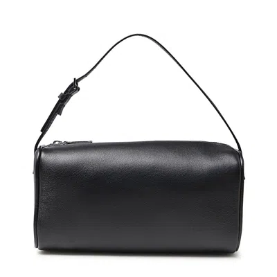 The Row 90's Top Handle Bag In Black