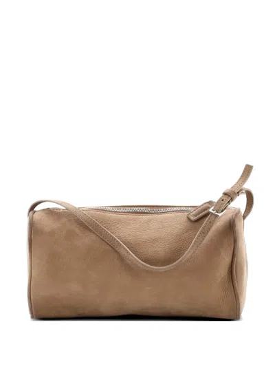 Pre-owned The Row 90's Top Handle Bag Nubuck Satchel In Brown