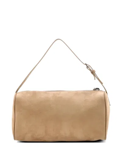 Pre-owned The Row 90's Top Handle Bag Nubuck Satchel In Neutral