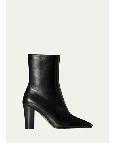 The Row 90mm Cindy High-shaft Leather Boots In Black