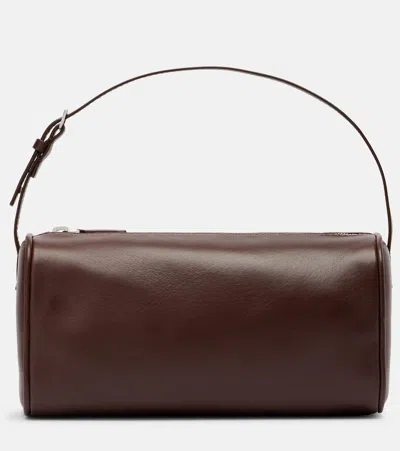 The Row '90s Leather Shoulder Bag In Brown