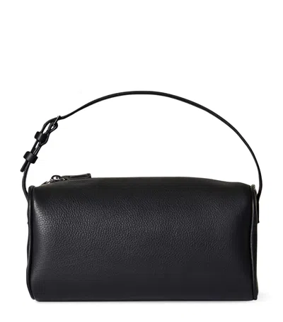 The Row 90s Leather Shoulder Bag In Black