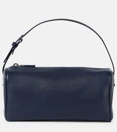The Row '90s Leather Shoulder Bag In Blue
