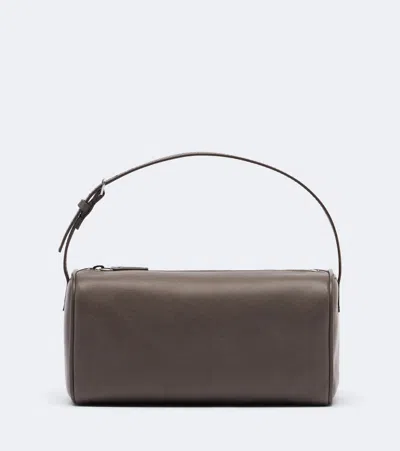 The Row '90s Leather Shoulder Bag In Brown