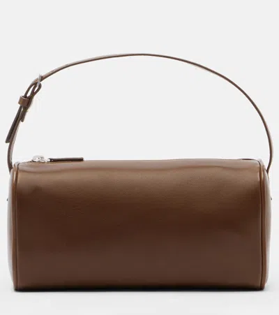 The Row '90s Leather Top-handle Bag In Brown
