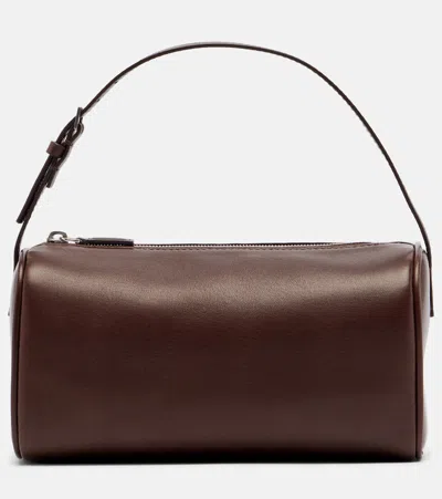 The Row '90s Leather Top-handle Bag In Brown