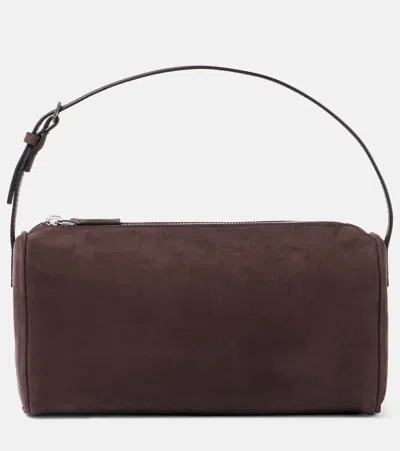 The Row '90s Leather Tote Bag In Brown