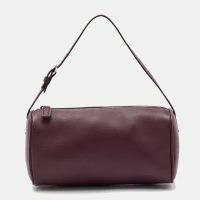 Pre-owned The Row 90s Sofia Small Burgundy Leather Shoulder Bag