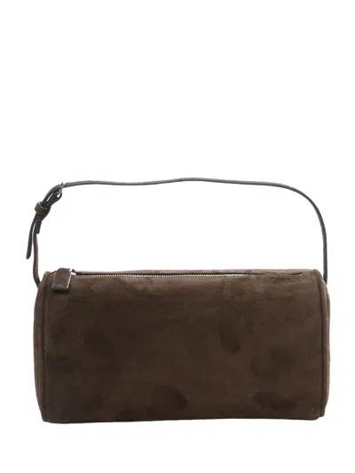 The Row 90s Suede Bag Mocha Ans
