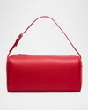 The Row 90s Top-handle Bag In Silk Leather In Burgundy