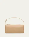 The Row 90s Top-handle Bag In Silk Leather In Sand