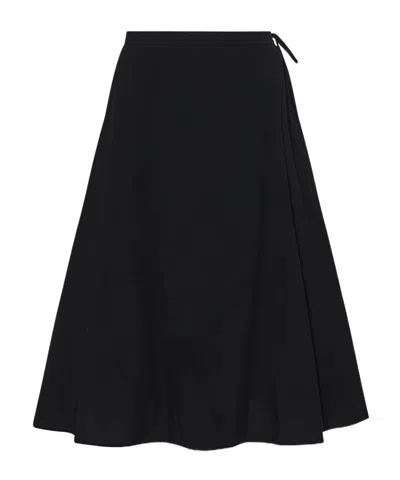 The Row A-line Silhouette Skirt In Black