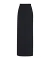 The Row A-line Wool Skirt In Black
