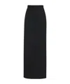 The Row A-line Wool Skirt In Black