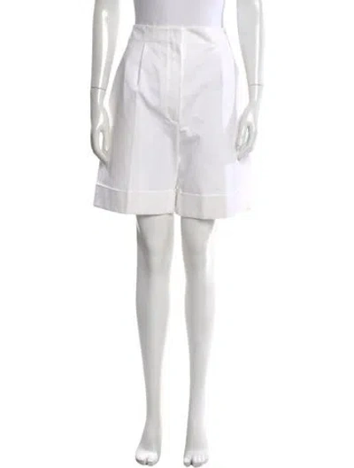 Pre-owned The Row 'abby' Knee-length Shorts In White