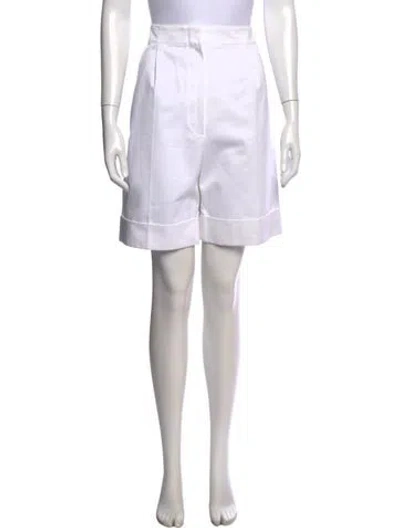 Pre-owned The Row Abby Knee-length Shorts In White
