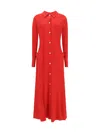 The Row Myra Button-down Silk Crepe Maxi Dress
