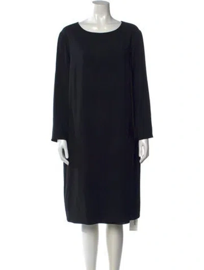Pre-owned The Row Acetate Midi Length Dress In Black