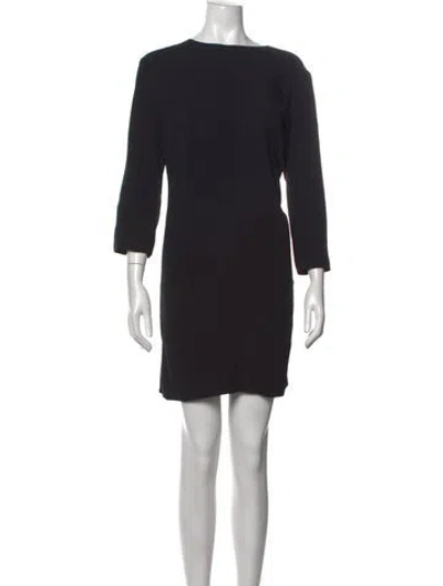 Pre-owned The Row Acetate Mini Dress In Black
