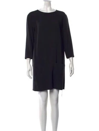 Pre-owned The Row Acetate Mini Dress In Black