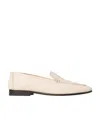 The Row Adam Leather Loafers In White