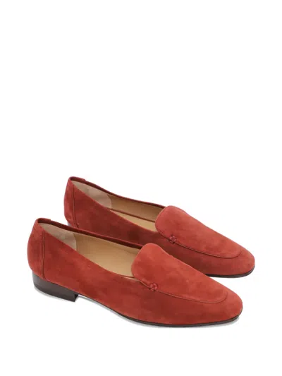 Pre-owned The Row Adam Suede Loafers In Red