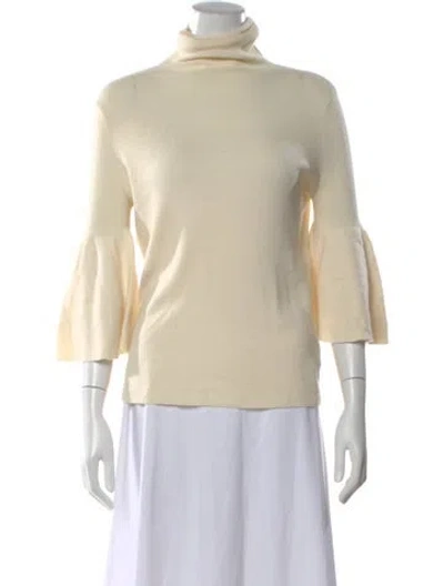 Pre-owned The Row Adara Top Cashmere Sweater In Neutral