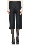 The Row Black Wool Blend Adelie Pant In Black
