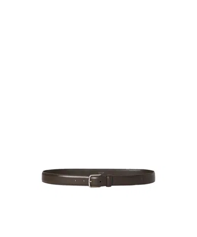 The Row Adjustable Waist Belt In Brown