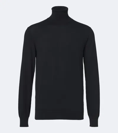 The Row Adlan Wool Turtleneck Sweater In Black