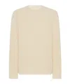 The Row Adonis Ribbed Mohair And Silk-blend Sweater In Nude