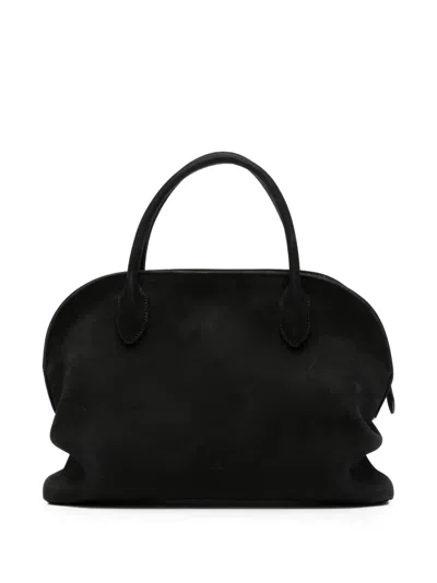 Pre-owned The Row Agnes 12 Top-handle Tote Bag In Black