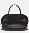 The Row Agnes Leather Tote Bag In Black