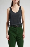The Row Aika Relaxed Tank Top In Black