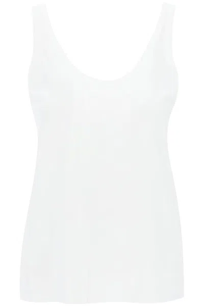 The Row Aika Sleeveless Jersey Top For In White