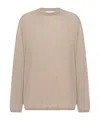 The Row Akito Cashmere Long-sleeve T-shirt In Pink