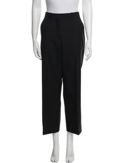 Pre-owned The Row Albereta Wide Leg Pants In Black
