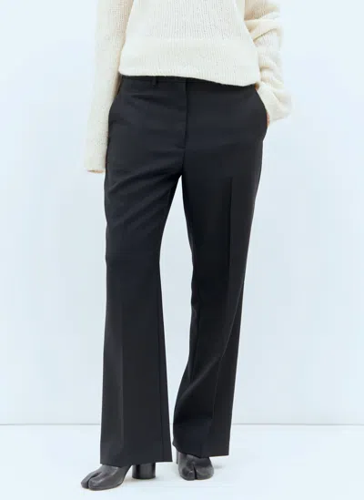 The Row Albereta Wool Pants In Black