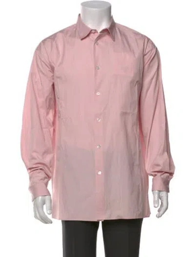 Pre-owned The Row Albie Long Sleeve Dress Shirt In Pink