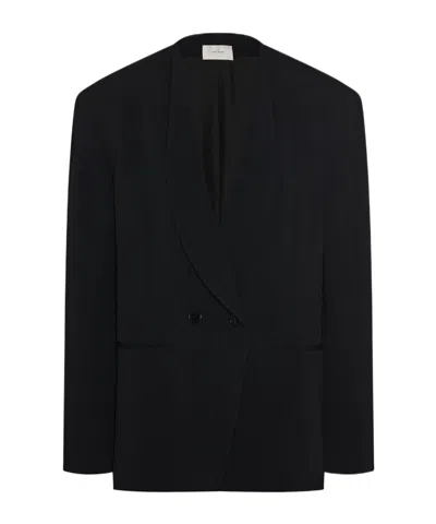 The Row Alda Double-breasted Blazer In Black
