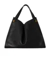 The Row Alexia Leather Handbag In Black