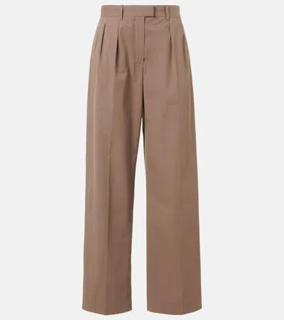 The Row Alfidis Cotton Wide-leg Pants