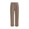 The Row Alfidis Pants In Brown