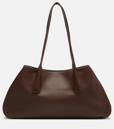 The Row Alger Medium Leather Shoulder Bag