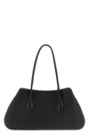 The Row Alger Geometric Shoulder Bag In Leather In Black