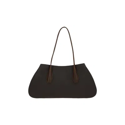 Pre-owned The Row Alger Shoulder Bag 'dark Brown/deep Brown' | Women's Size Onesize