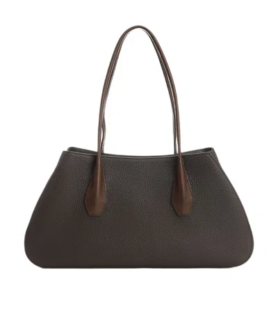 The Row Alger Handbag In Brown